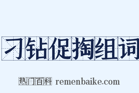 刁钻促掏组词是什么意思的图片